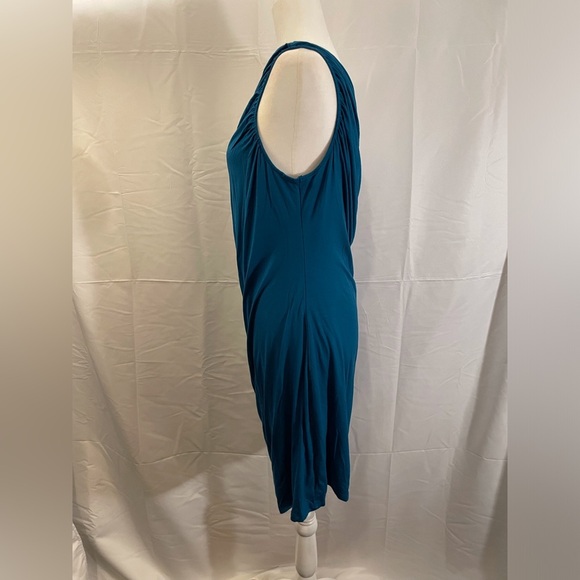 A New Day One Shoulder Dress Size XL Teal - Picture 7 of 9